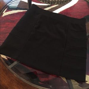 Black banded skirt